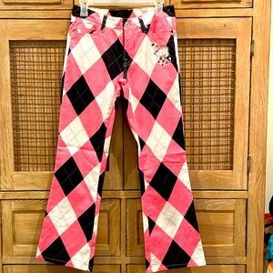EUC LoudMouth pants Hello Kitty edition SZ 4